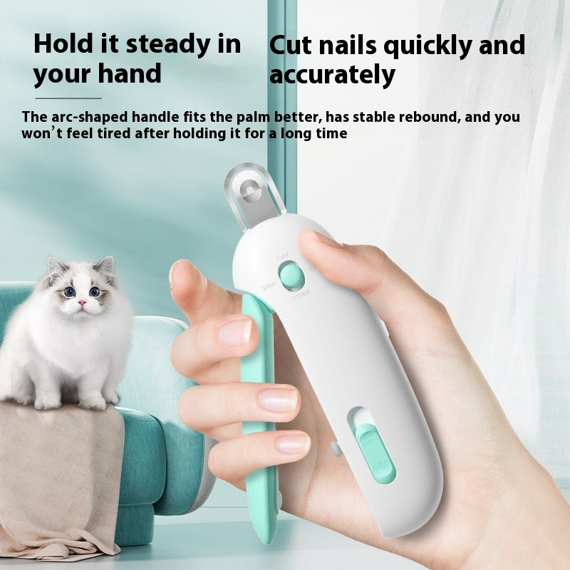 Pet Nail Clippers with Adjustable Aperture - Safe & Easy to Use for Cats & Small Dogs