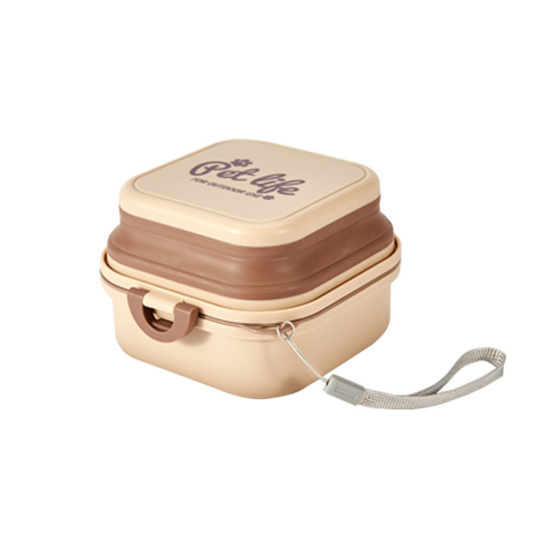 Portable Double-Layer Dog Water & Food Bowl | Perfect for Outdoor Adventures | BPA-Free