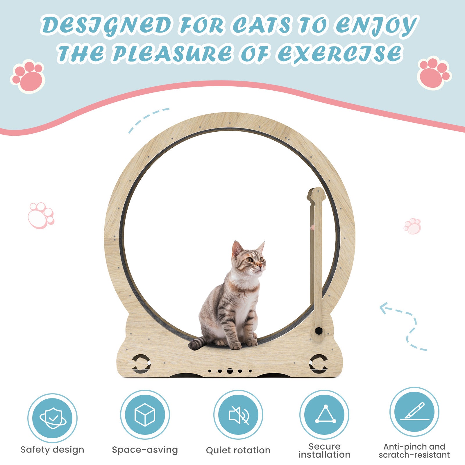 Accordion Cat Toy Interactive Cat Toy Cat Scratcher with Bell Magnetic Cat Toy Durable Cat Toy Scratch-Resistant Cat Toy Corrugated Paper Cat Toy Fun Cat Toy Indoor Cat Exercise Toy Unique Cat Toy
burrow bed for cats
Cat bed
pet accessories
Cat Exercise Wheels - Indoor Cat Treadmill/safe
quiet& space-saving design for active cats