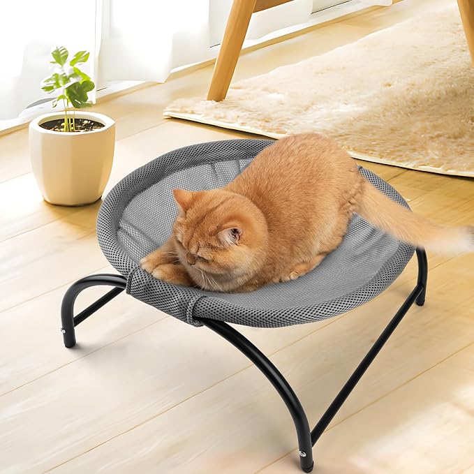Cat Hammock Bed Elevated Pet Bed Moisture-Proof Cat Bed Pet Cot for Small Dogs Breathable Cat Bed Machine Washable Pet Bed Cat Bed for Indoor & Outdoor Comfortable Pet Hammock Iron Frame Cat Bed Pet Bed for Cats and Small Dogs
anti-slip pet bed
burrow bed for cats
Cat bed
covered cat bed
cozy cat nest
fluffy cat bed
pet accessories
plush pet bed
soft cat bed
washable cat bed