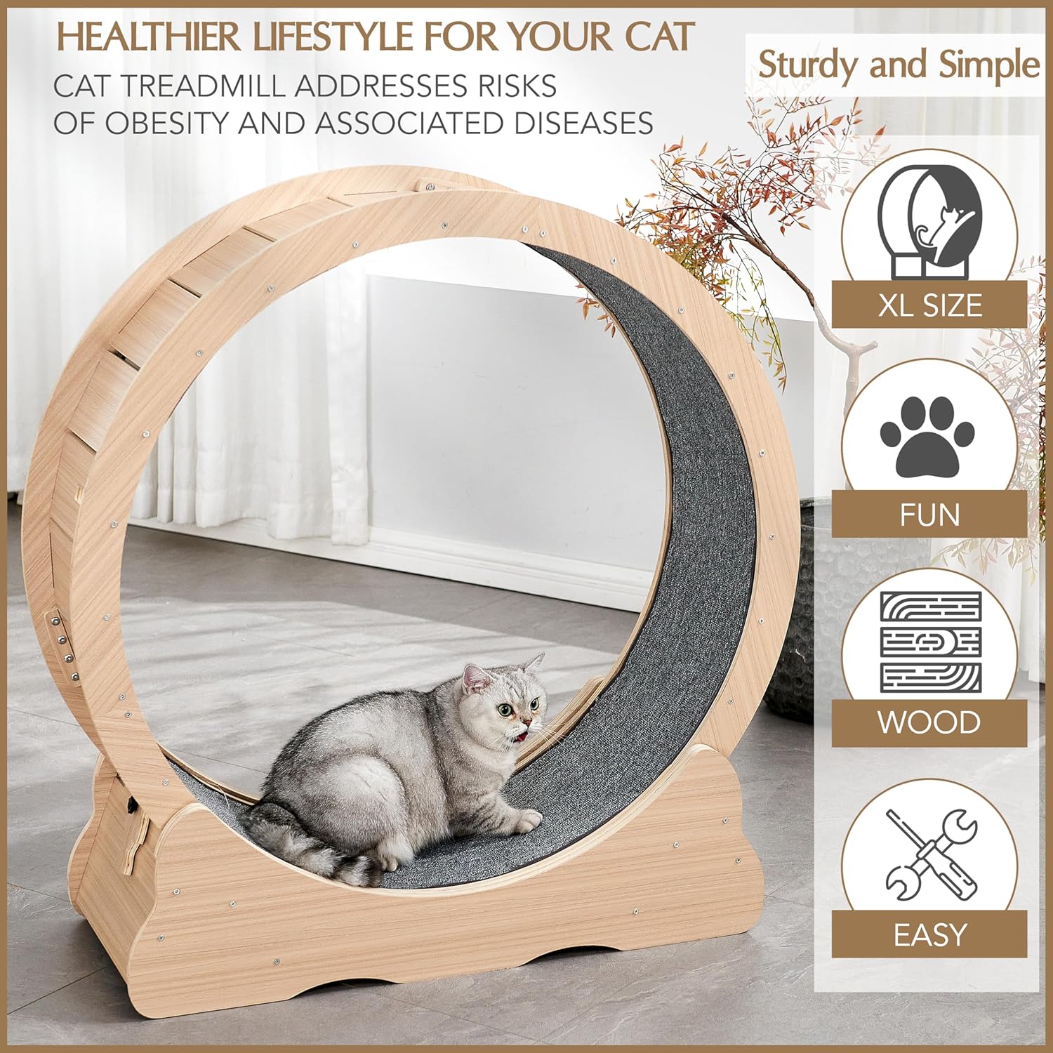 Accordion Cat Toy Interactive Cat Toy Cat Scratcher with Bell Magnetic Cat Toy Durable Cat Toy Scratch-Resistant Cat Toy Corrugated Paper Cat Toy Fun Cat Toy Indoor Cat Exercise Toy Unique Cat Toy
burrow bed for cats
Cat bed
pet accessories
Cat Exercise Wheels - Indoor Cat Treadmill/safe
quiet& space-saving design for active cats