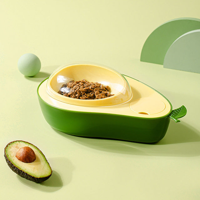 Avocado Pet Bowl • 2-in-1 Pet Bowl • Automatic Water Dispenser for Pets • Cat Food and Water Bowl • Small Dog Feeding Bowl • Cute Pet Bowl • Siphon Water Dispenser • Slow Feeding Bowl for Cats