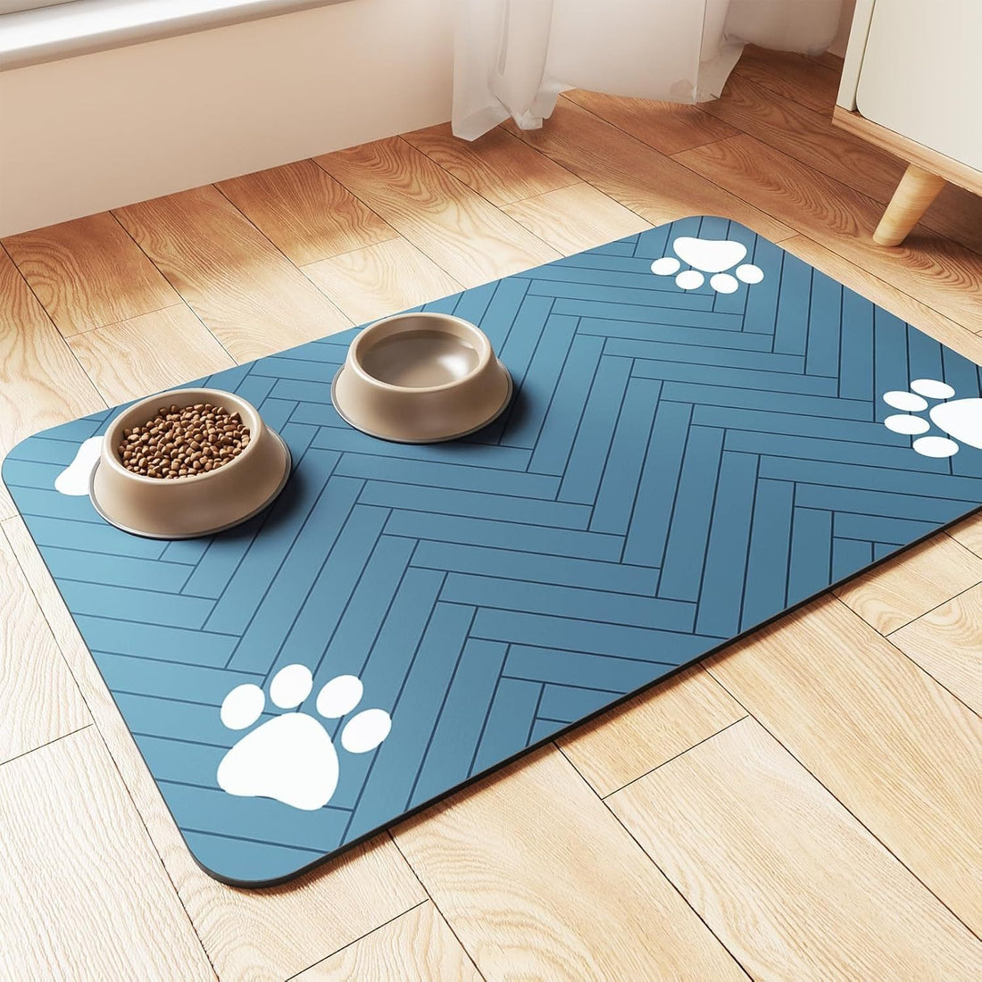 Pet Eating Diatom Ooze Floor Mat Feeding Splash-proof Household Water-absorbing Quick-drying